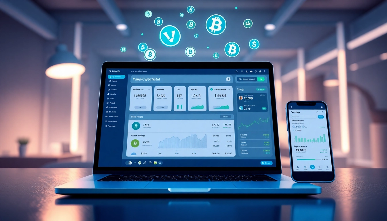 Manage your assets with the advanced features of guarda wallet displayed on devices.