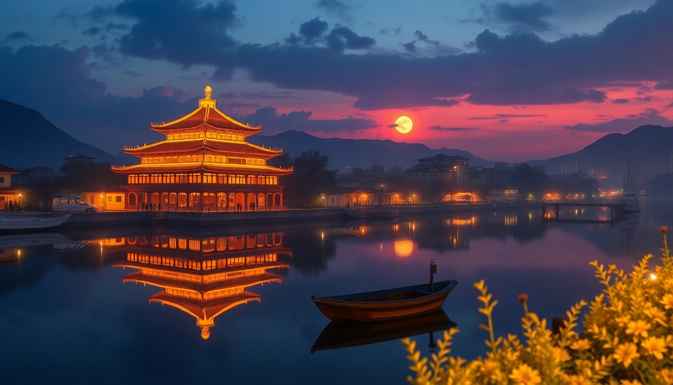 使用360浏览器浏览城市夜景，展现科技与美的结合，夜晚灯光熠熠。