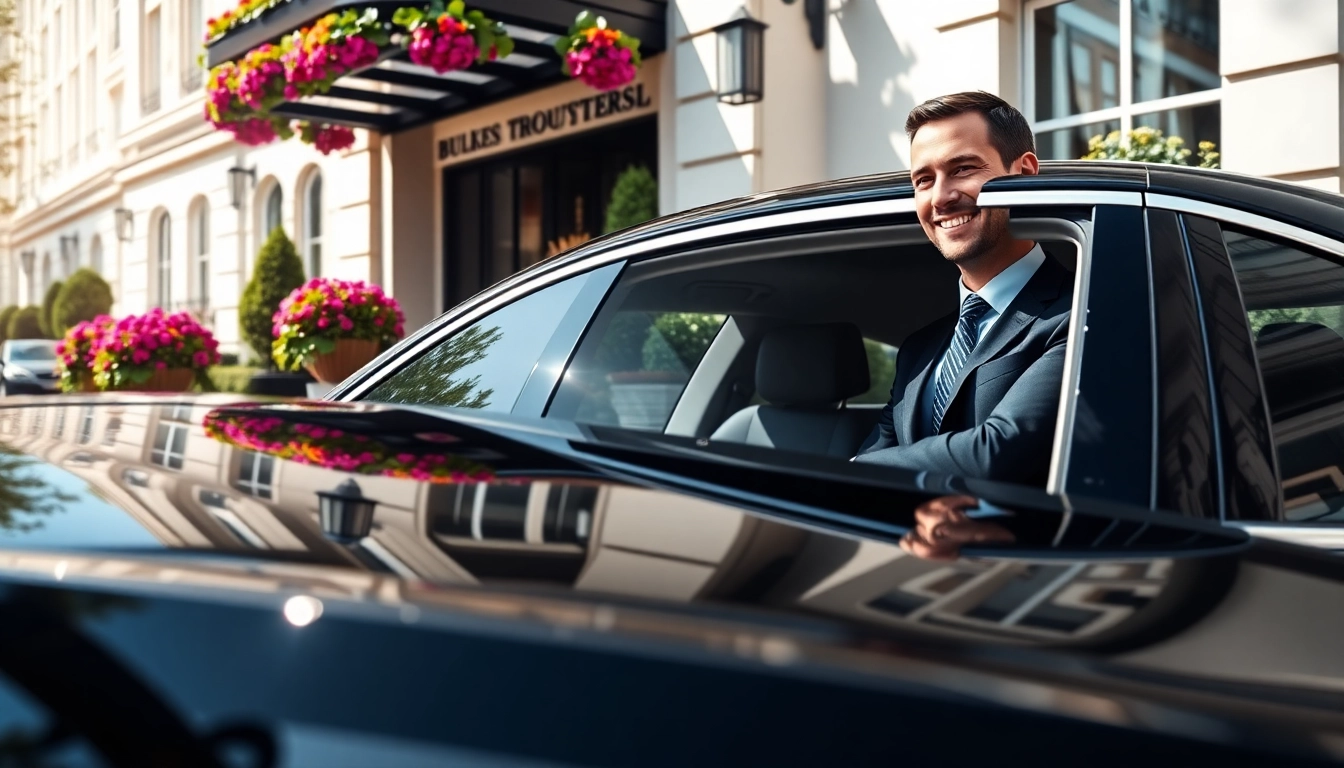 Experience premium london chauffeur service with a professional driver in a luxury vehicle.