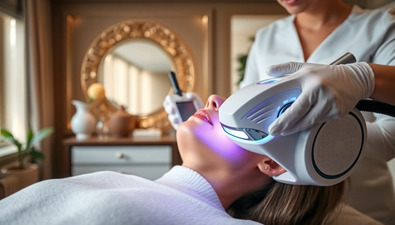 Aerolase Laser treatment in a professional medspa setting highlighting advanced skin care.