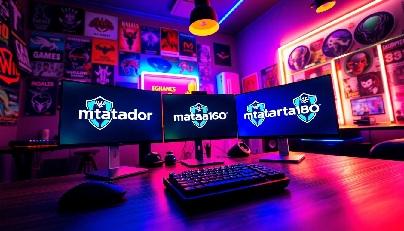 Aktifitas gaming di ruang milik matador168 yang penuh warna dan aksesoris menarik.
