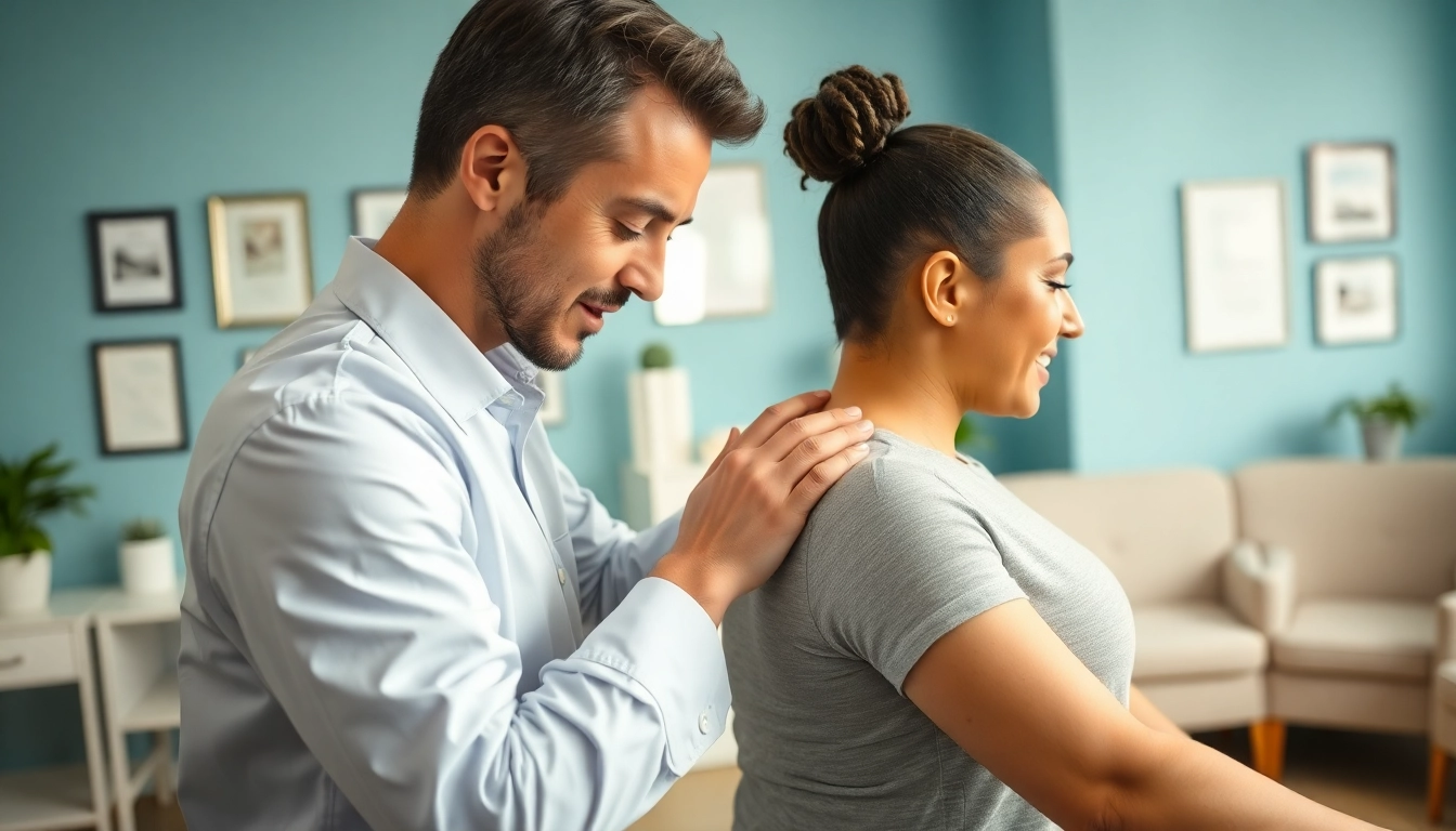 Sunnyvale Chiropractor demonstrating professional care in a bright clinic environment.