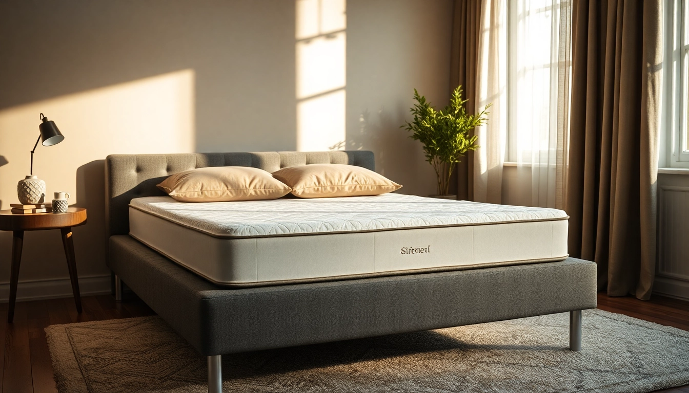 Materassi memory foam di alta qualità posizionati elegantemente su un letto moderno, enfatizzando comfort e design.