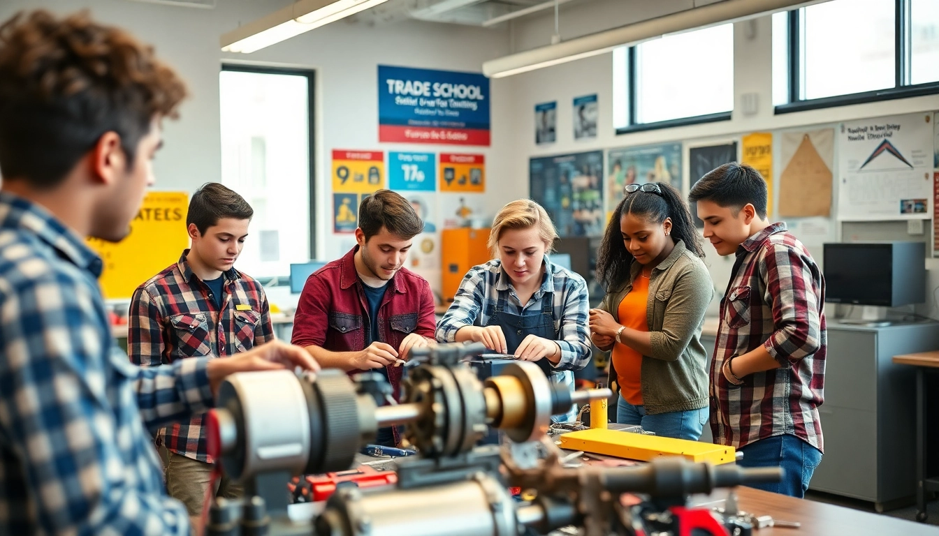Students gaining hands-on experience at a Trade School In Tennessee for skilled trades.