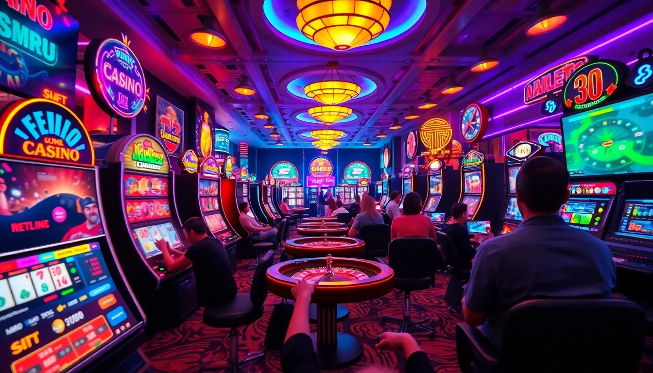 Engaging players enjoying games at filbet casino in a vibrant online gaming environment.