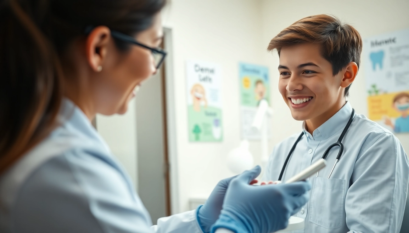 Consult with an orthodontist about braces Myrtle Beach in a bright clinic setting.