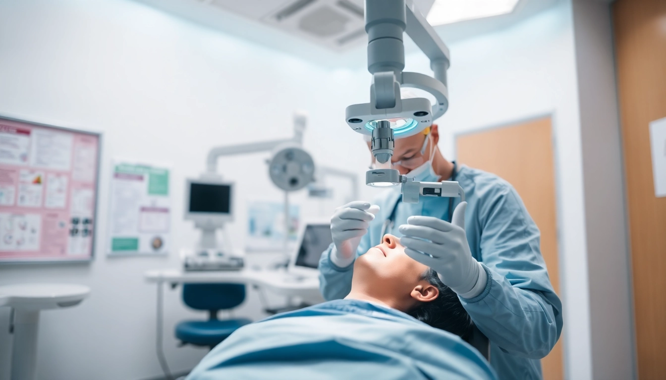 Detailing lasik istanbul cost with a professional surgeon performing LASIK eye surgery.